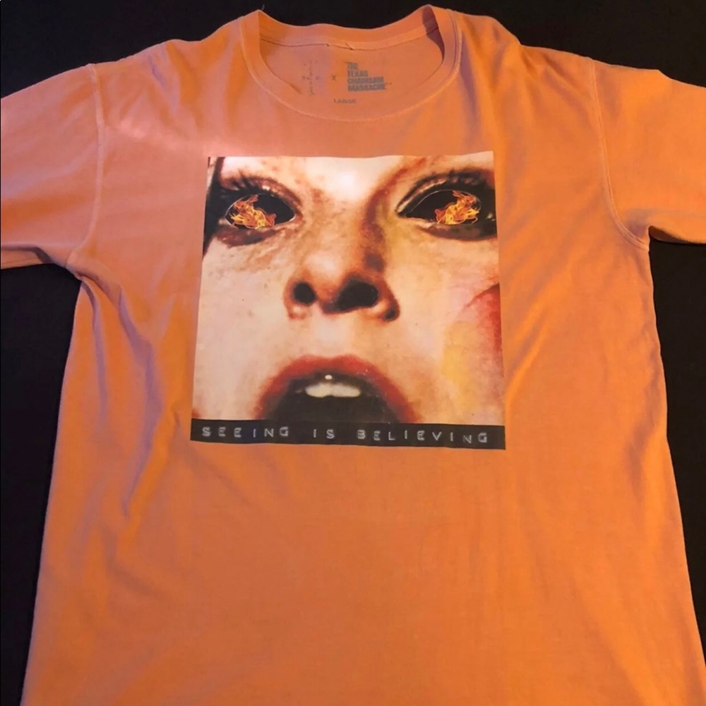 Travis Scott Seeing is Believing Exclusive Halloween Shirt Large